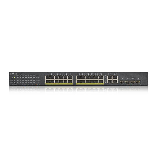 zyxel-24-port-gs1920-24hpv2-smart-managed-gigabit-poe-switch-w/-free-zyxel-nwa90ax